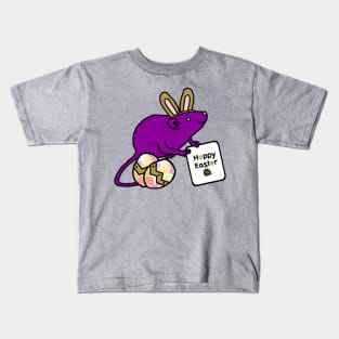 Happy Easter Bunny Ears Rat Kids T-Shirt